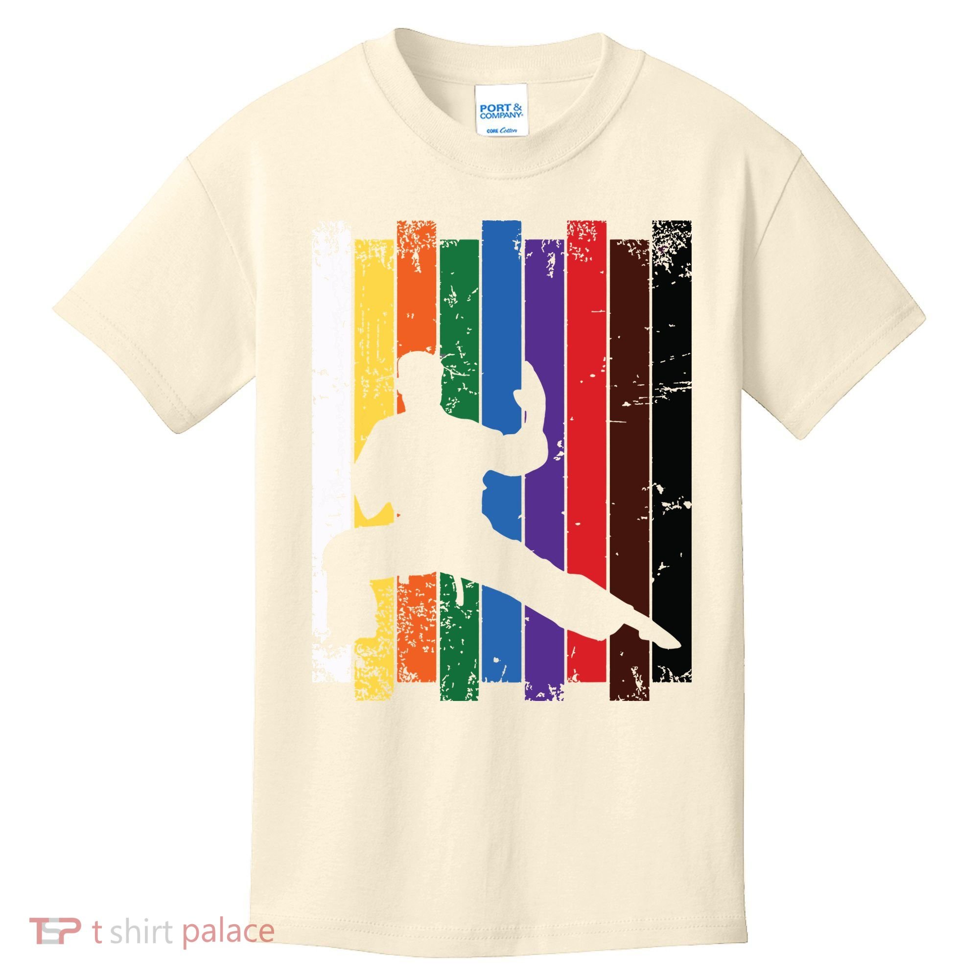 Karate Belt Karate Silhouette T Martial Arts Kids T-Shirt