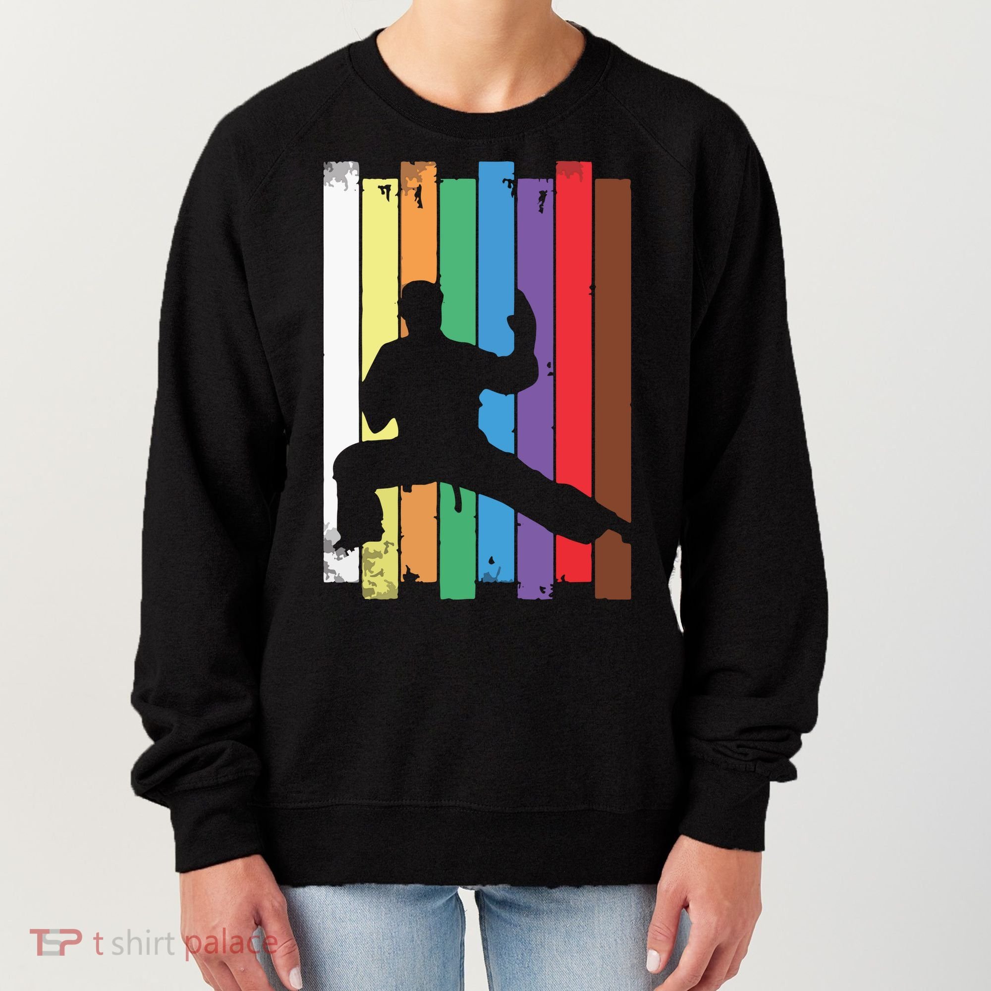 Karate Belt Karate Silhouette Martial Arts Women's Sweatshirt