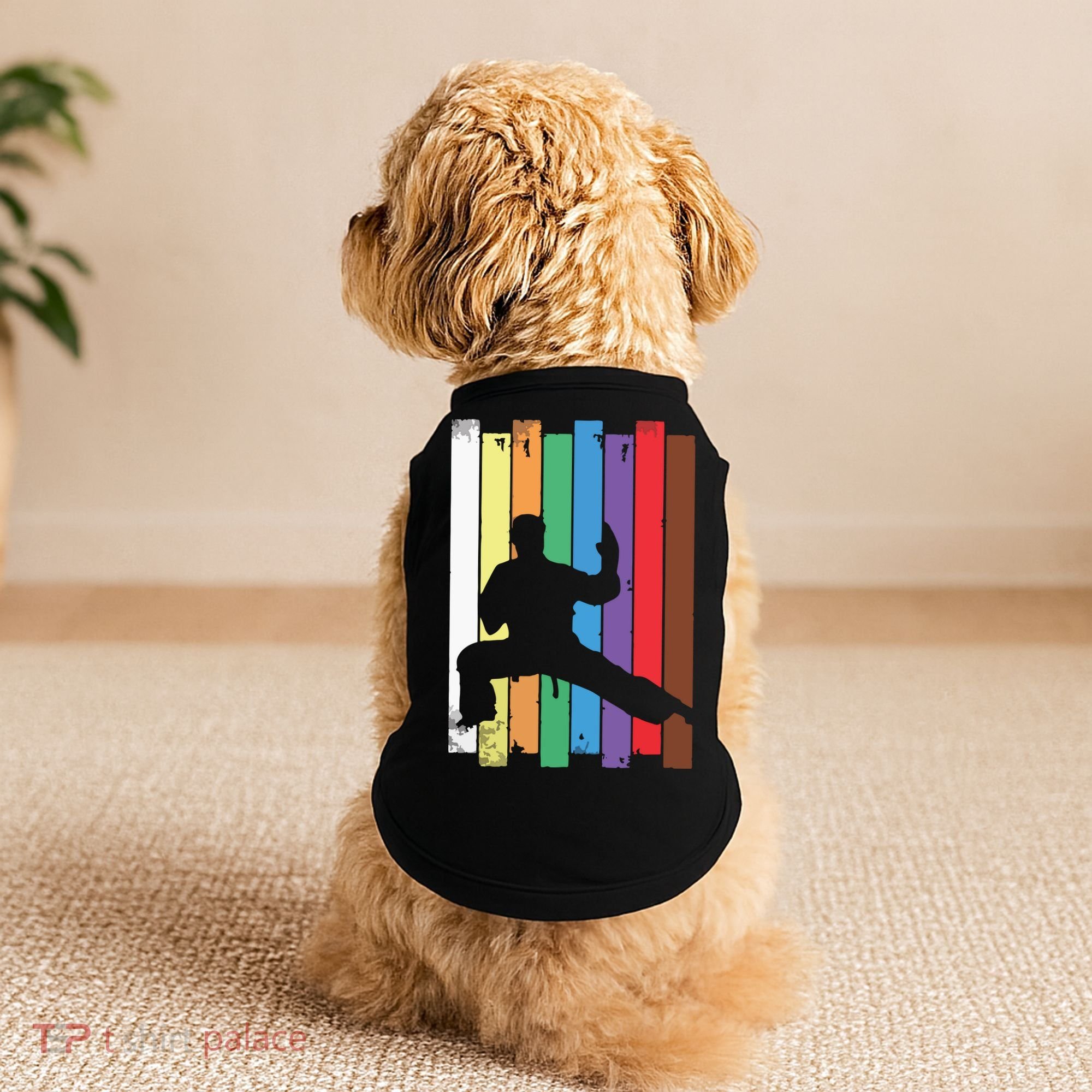 Karate Belt Karate Silhouette Martial Arts Doggie Tank