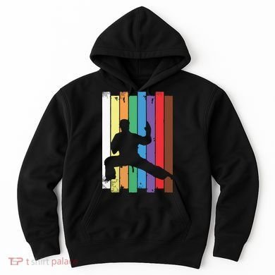 Karate Belt Karate Silhouette Martial Arts Hoodie