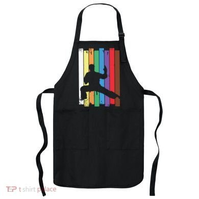 Karate Belt Karate Silhouette Martial Arts Apron