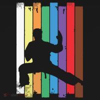 Karate Belt Karate Silhouette Martial Arts Sweatshirt thumb 3