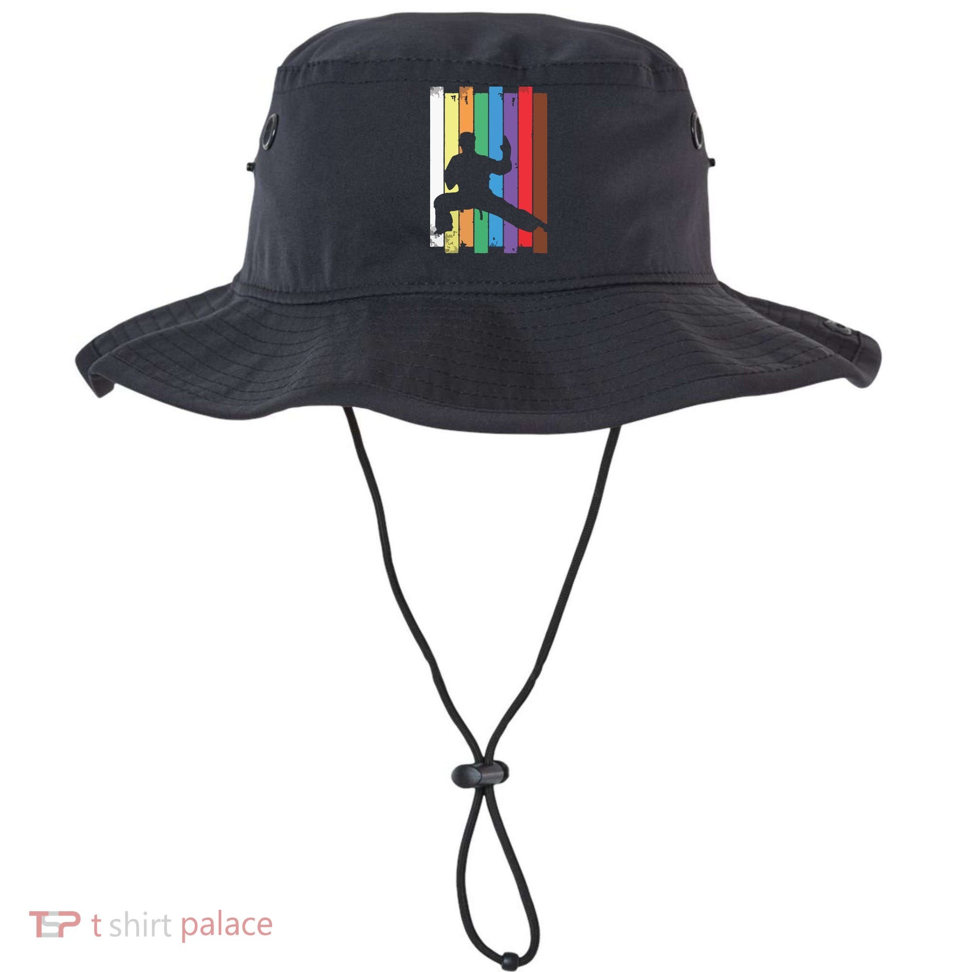 Karate Belt Karate Silhouette Martial Arts Bucket Hat