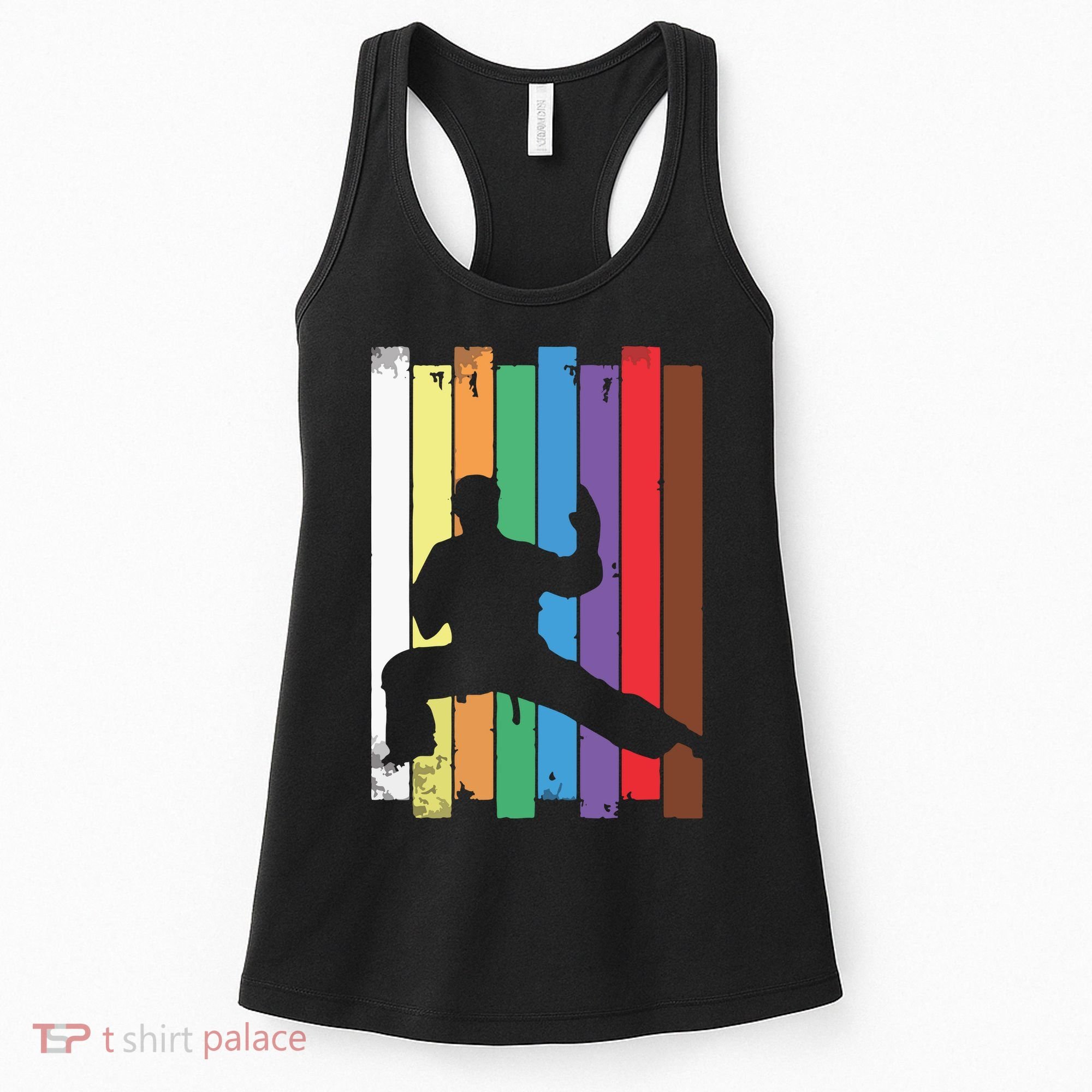 Karate Belt Karate Silhouette Martial Arts Women's Tank Top