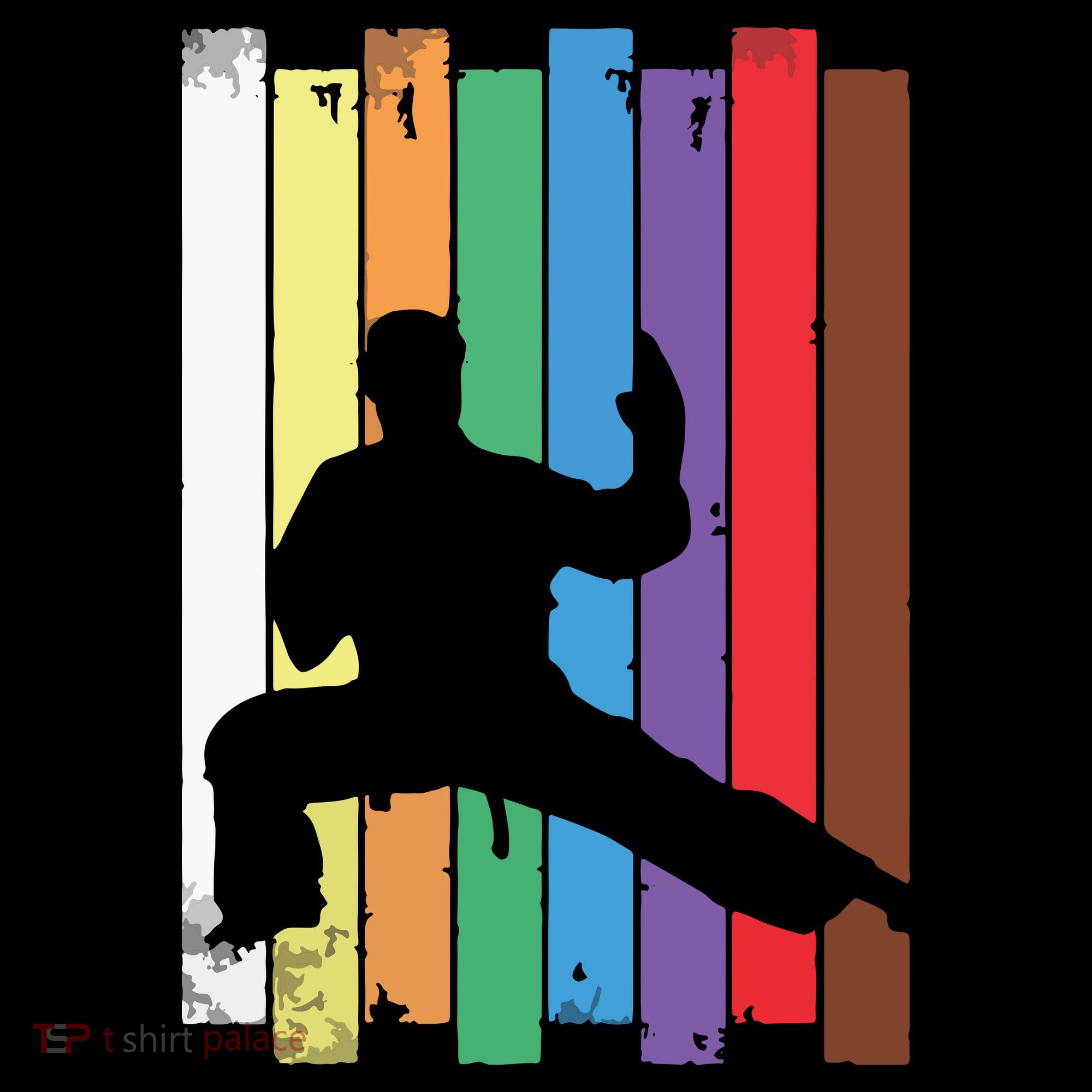 Karate Belt Karate Silhouette Martial Arts Baby Bodysuit