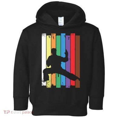 Karate Belt Karate Silhouette Martial Arts Toddler Hoodie