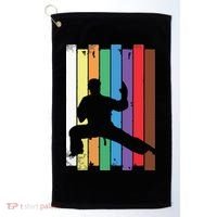 Karate Belt Karate Silhouette Martial Arts Golf Towel thumb 0