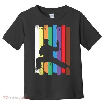 Karate Belt Karate Silhouette Martial Arts Toddler T-Shirt