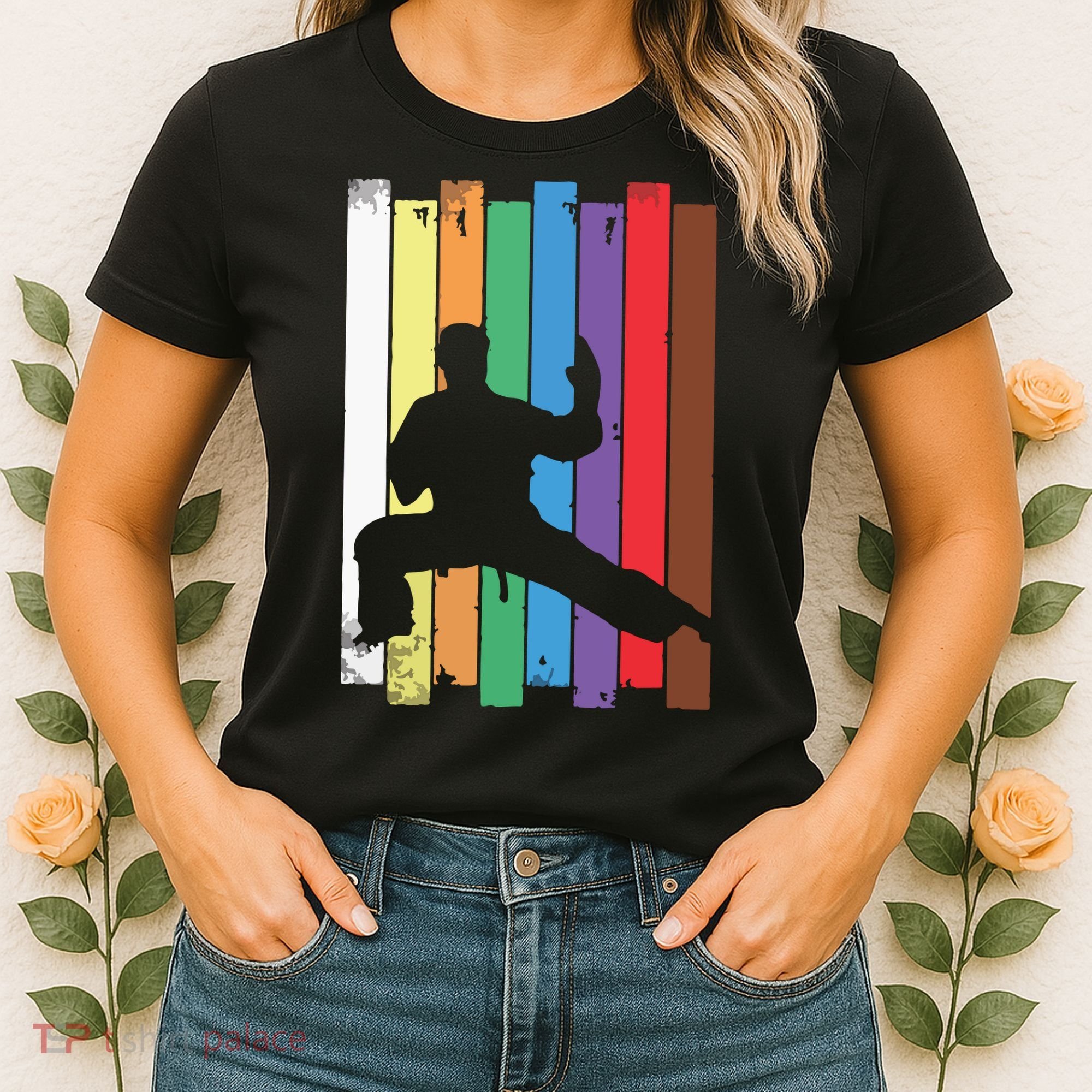 Karate Belt Karate Silhouette Martial Arts Women's T-Shirt