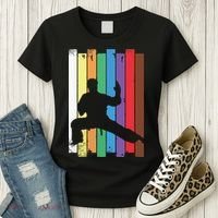 Karate Belt Karate Silhouette Martial Arts Women's T-Shirt thumb 3
