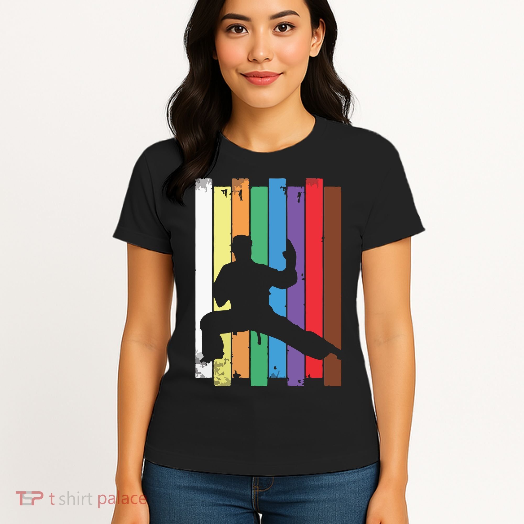 Karate Belt Karate Silhouette Martial Arts Women's T-Shirt