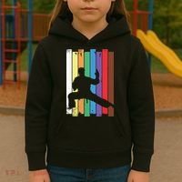 Karate Belt Karate Silhouette Martial Arts Kids Hoodie thumb 3