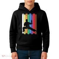 Karate Belt Karate Silhouette Martial Arts Kids Hoodie thumb 4