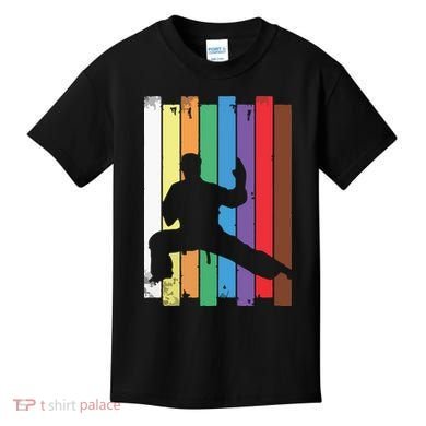 Karate Belt Karate Silhouette Martial Arts Kids T-Shirt