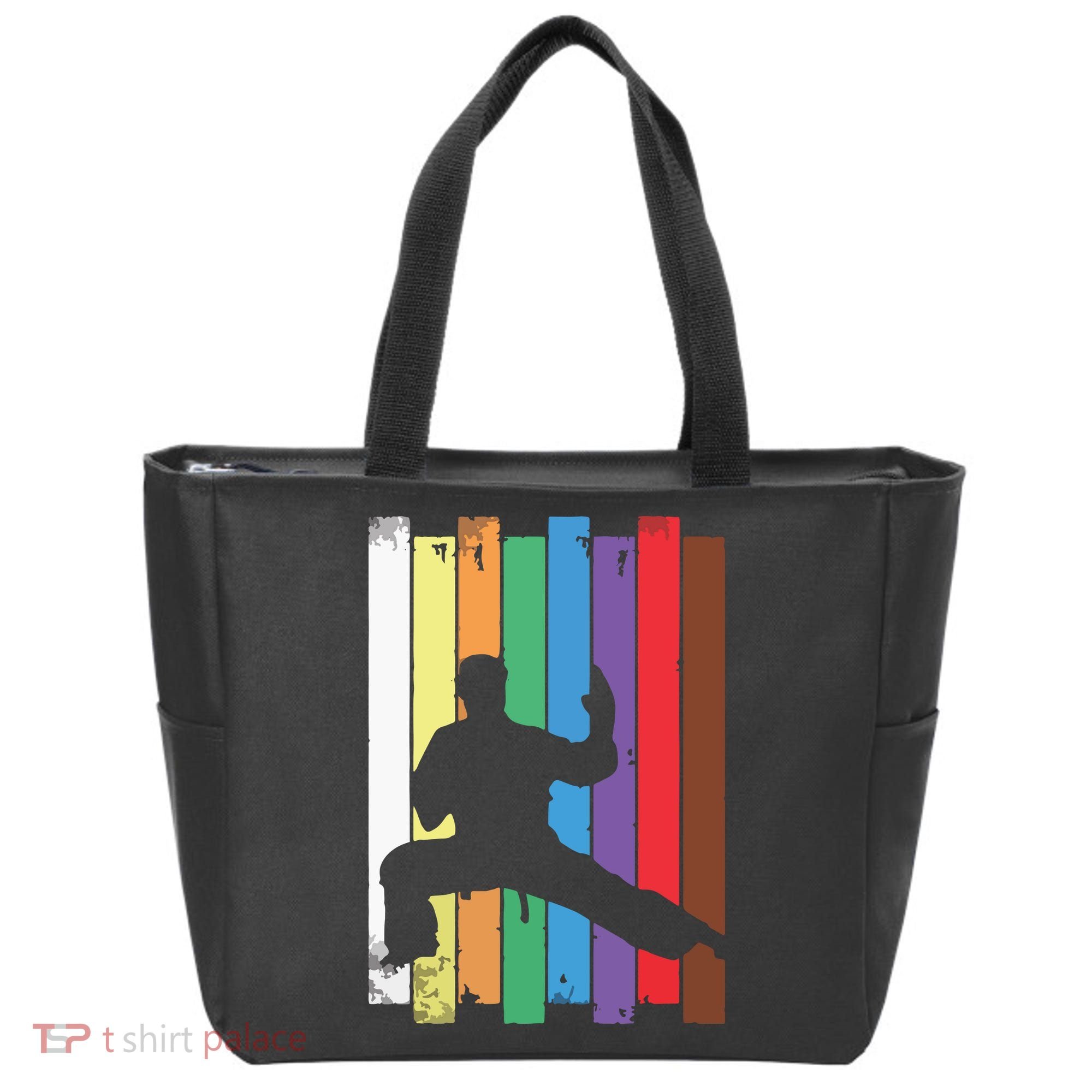 Karate Belt Karate Silhouette Martial Arts Tote Bag