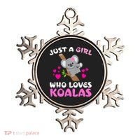 Koala Bear Lovers Just A Girl Who Loves Koalas Cool Gift Ornament thumb 0