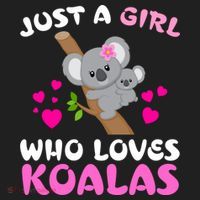 Koala Bear Lovers Just A Girl Who Loves Koalas Cool Gift Golf Towel thumb 3