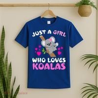 Koala Bear Lovers Just A Girl Who Loves Koalas Cool Gift T-Shirt thumb 2