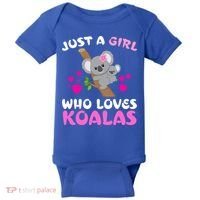 Koala Bear Lovers Just A Girl Who Loves Koalas Cool Gift Baby Bodysuit thumb 0
