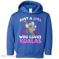 Koala Bear Lovers Just A Girl Who Loves Koalas Cool Gift Toddler Hoodie thumb 0