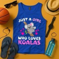 Koala Bear Lovers Just A Girl Who Loves Koalas Cool Gift Tank Top thumb 4
