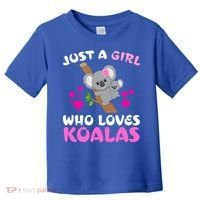 Koala Bear Lovers Just A Girl Who Loves Koalas Cool Gift Toddler T-Shirt thumb 0