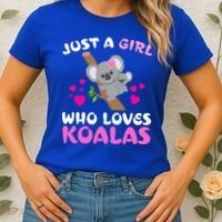 Koala Bear Lovers Just A Girl Who Loves Koalas Cool Gift Women's T-Shirt thumb 2
