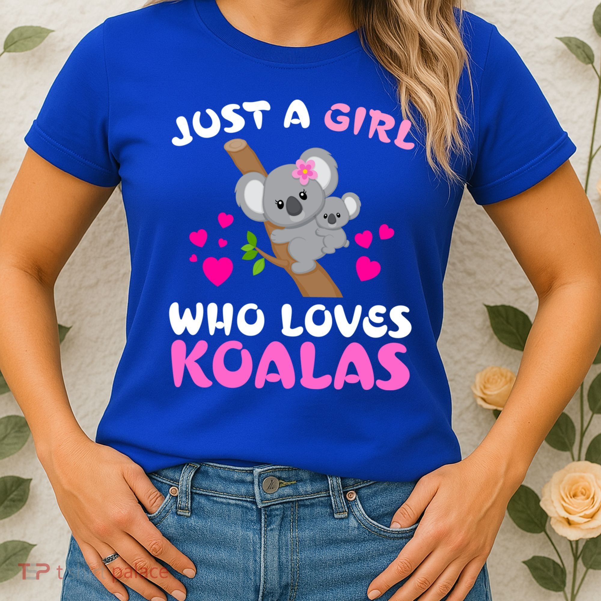 Koala Bear Lovers Just A Girl Who Loves Koalas Cool Gift Women's T-Shirt