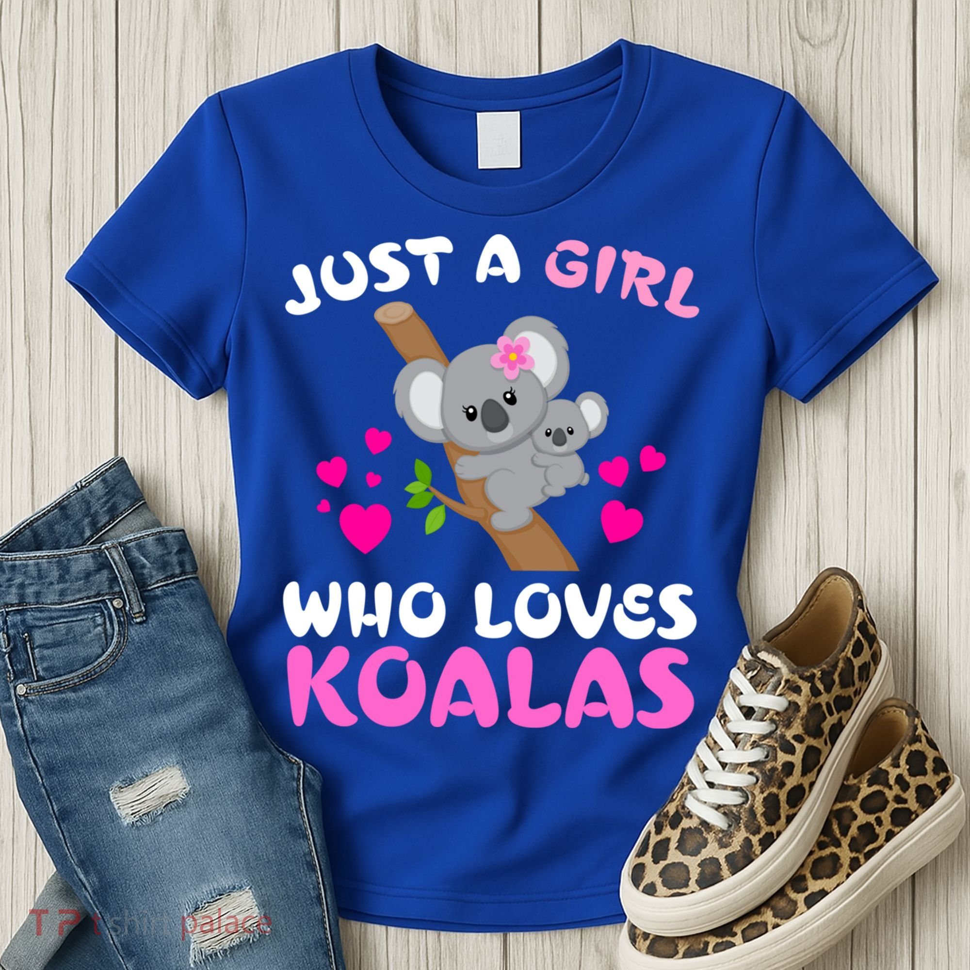 Koala Bear Lovers Just A Girl Who Loves Koalas Cool Gift Women's T-Shirt
