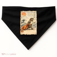 Kawaii Baby Monkey Punch Japanese Art USA-Made Doggie Bandana thumb 0