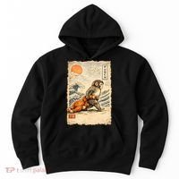 Kawaii Baby Monkey Punch Japanese Art Hoodie thumb 0