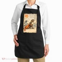 Kawaii Baby Monkey Punch Japanese Art Apron thumb 2
