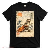 Kawaii Baby Monkey Punch Japanese Art T-Shirt thumb 0