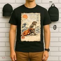 Kawaii Baby Monkey Punch Japanese Art T-Shirt thumb 6