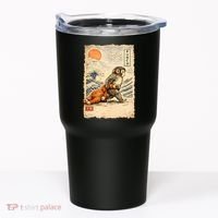Kawaii Baby Monkey Punch Japanese Art Tumbler thumb 0