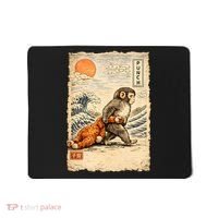 Kawaii Baby Monkey Punch Japanese Art Mousepad thumb 0