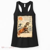 Kawaii Baby Monkey Punch Japanese Art Women's Tank Top thumb 0