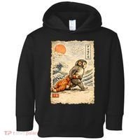 Kawaii Baby Monkey Punch Japanese Art Toddler Hoodie thumb 0