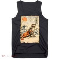 Kawaii Baby Monkey Punch Japanese Art Tank Top thumb 0