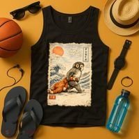 Kawaii Baby Monkey Punch Japanese Art Tank Top thumb 4