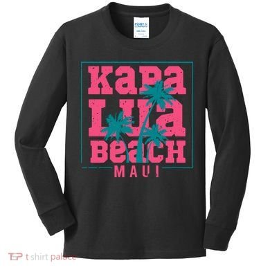 Kapalua Beach Maui Kids Long Sleeve Shirt
