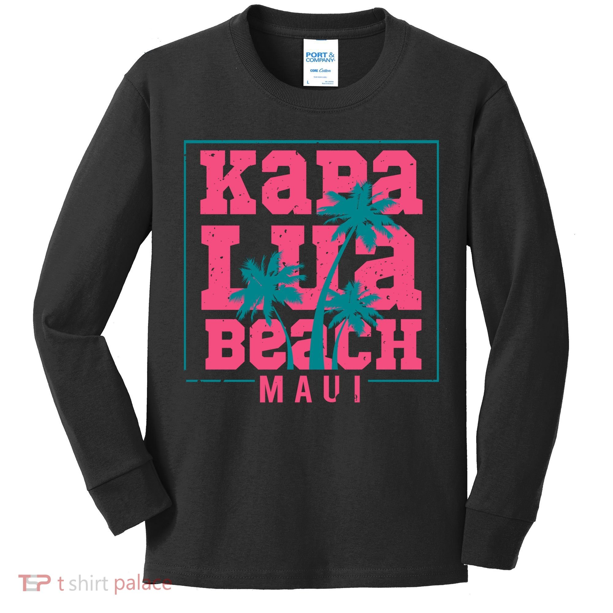 Kapalua Beach Maui Kids Long Sleeve Shirt