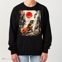Kawaii Baby Monkey Punch Japanese Ukiyo-e Women's Sweatshirt thumb 0