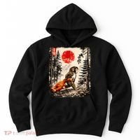 Kawaii Baby Monkey Punch Japanese Ukiyo-e Hoodie thumb 0