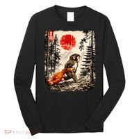 Kawaii Baby Monkey Punch Japanese Ukiyo-e Long Sleeve Shirt thumb 0