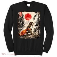 Kawaii Baby Monkey Punch Japanese Ukiyo-e Sweatshirt thumb 0