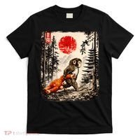 Kawaii Baby Monkey Punch Japanese Ukiyo-e T-Shirt thumb 0