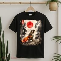 Kawaii Baby Monkey Punch Japanese Ukiyo-e T-Shirt thumb 2