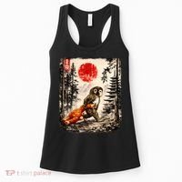 Kawaii Baby Monkey Punch Japanese Ukiyo-e Women's Tank Top thumb 0