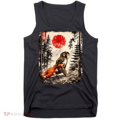 Kawaii Baby Monkey Punch Japanese Ukiyo-e Tank Top